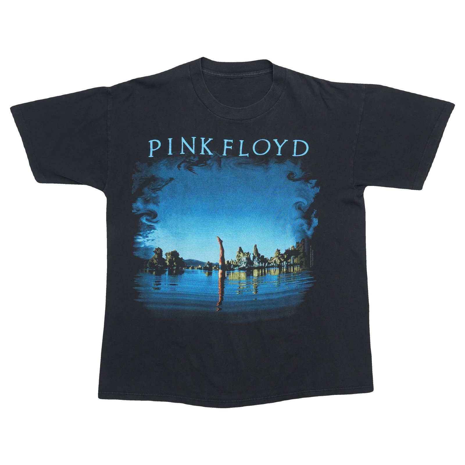 Vintage 1992 Wish You Were Here Pink Floyd Black Cotton Graphic T Shirt: Vintage 1992 Wish You Were Here Pink Floyd Black Cotton Graphic T Shirt This is an original vintage 1992 Pink Floyd "Wish You Were Here" shirt featuring graphics on both the front and back. Made from 