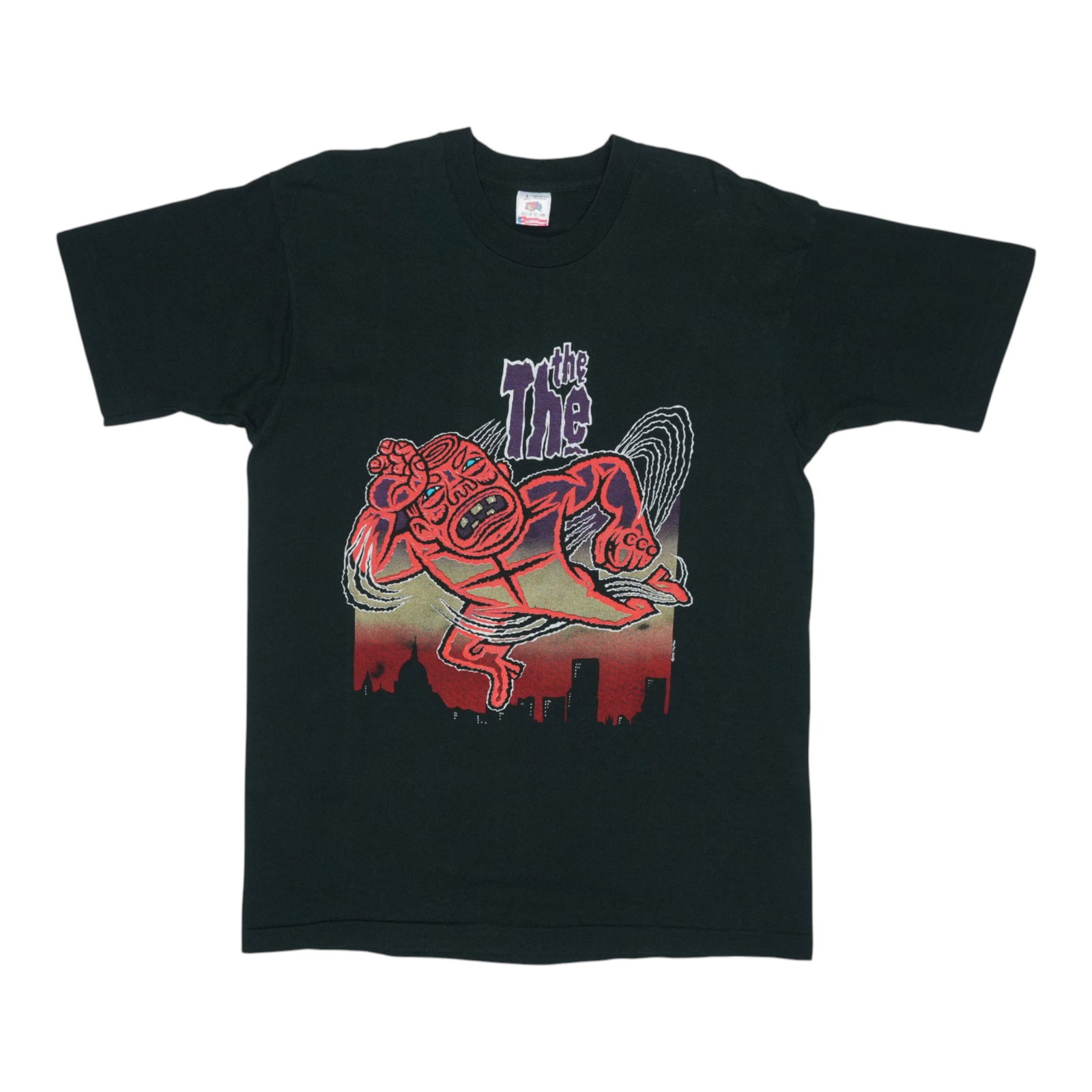 Vintage 1992 The The Black Cotton Extra Large Band Shirt (1 of 4)