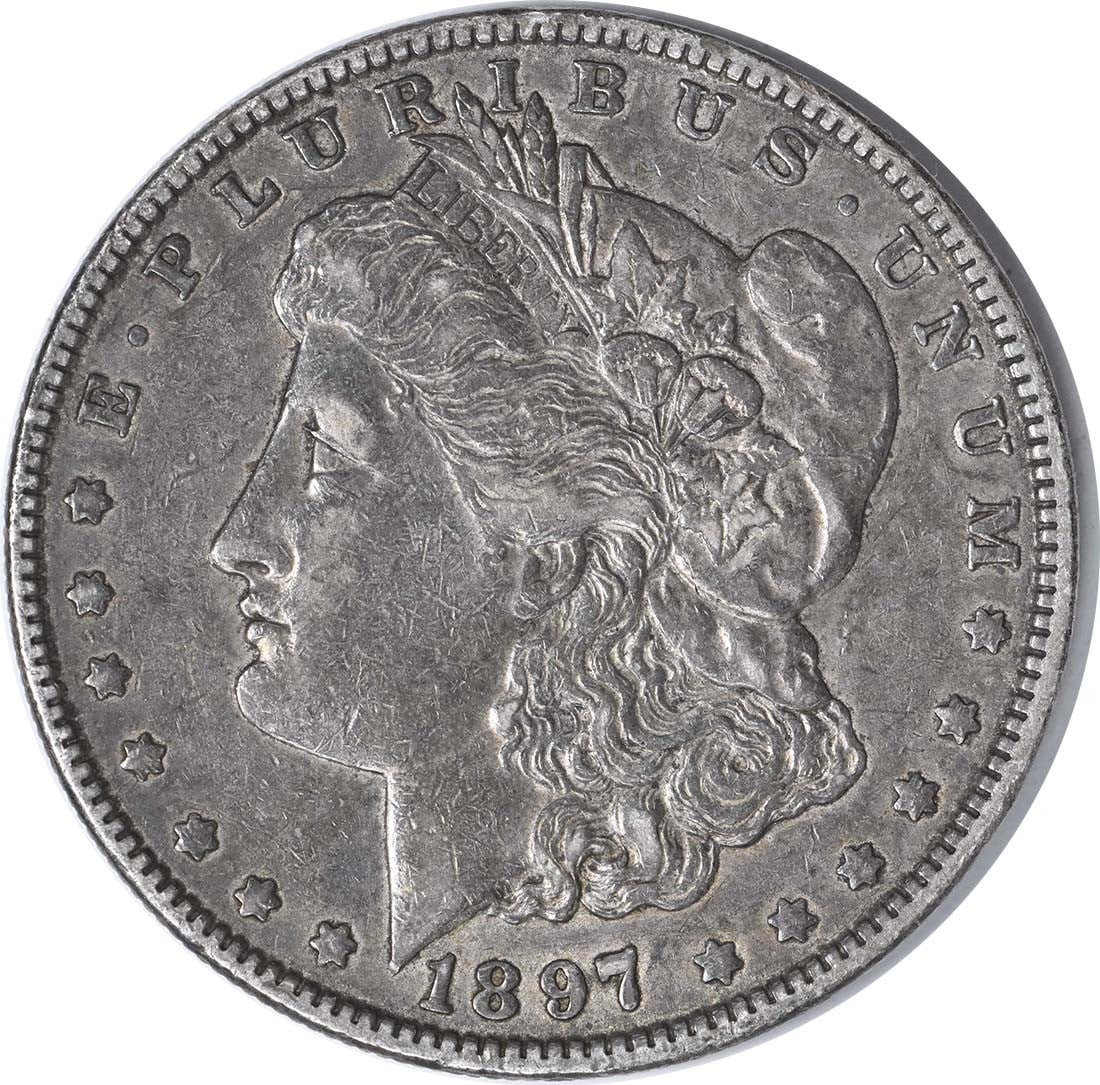 1897-O Morgan Silver Dollar $1 Uncertified by George T. Morgan: 1897-O Morgan Silver Dollar $1 Uncertified by George T. Morgan This 1897-O Morgan Silver Dollar is a remarkable piece of numismatic history. Struck in 1897 at the New Orleans Mint, this coin features 