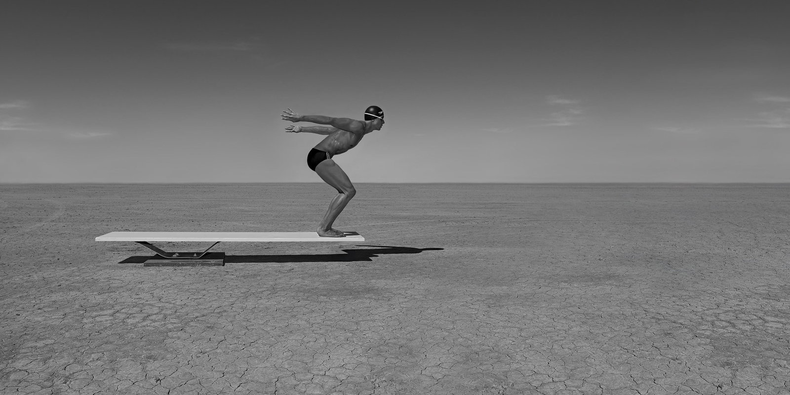 Giuliano Bekor The Swimmer ELMC1 Limited Edition Black and White Photography 3/6: Giuliano Bekor The Swimmer ELMC1 Limited Edition Black and White Photography 3/6 Introducing "The swimmer ELMC1," a striking black and white photograph by renowned artist Giuliano Bekor. This limited 