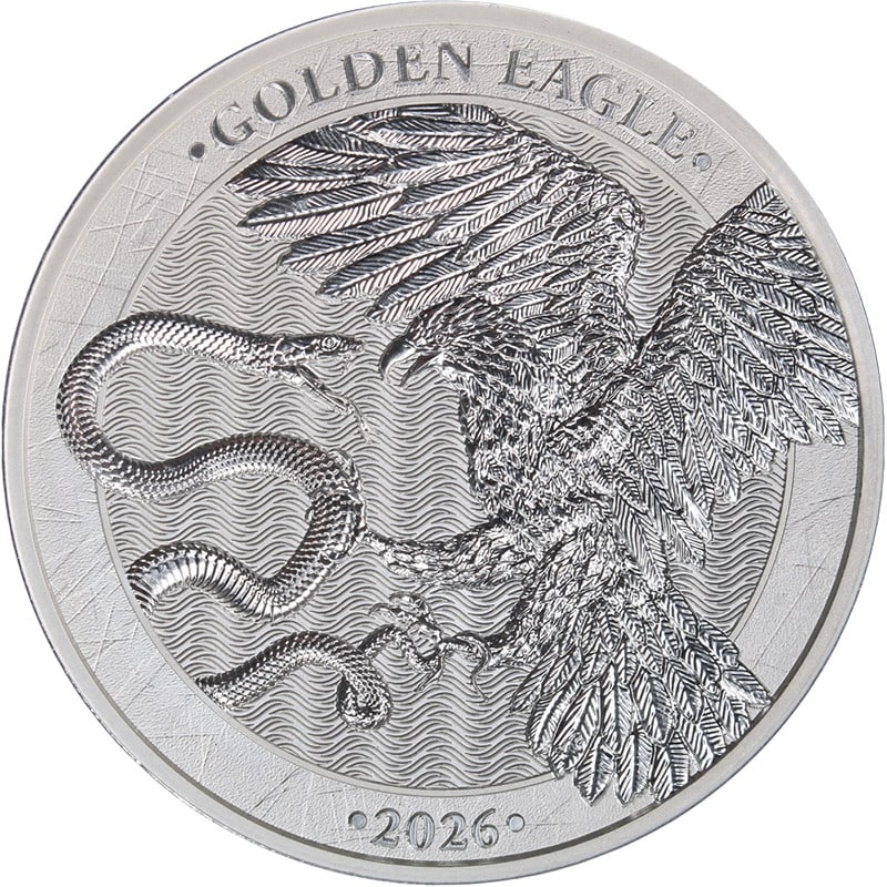 Malta Golden Eagle 5 Euro 1 Oz .999 Silver Coin 2026 OGP BU (1 of 2)