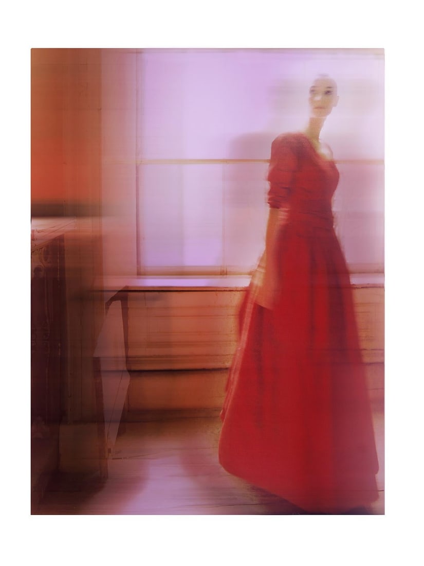 Kate Garner Signed Photo Sinead in Red Dress 40 x 30 in Edition of 50 (1 of 1)