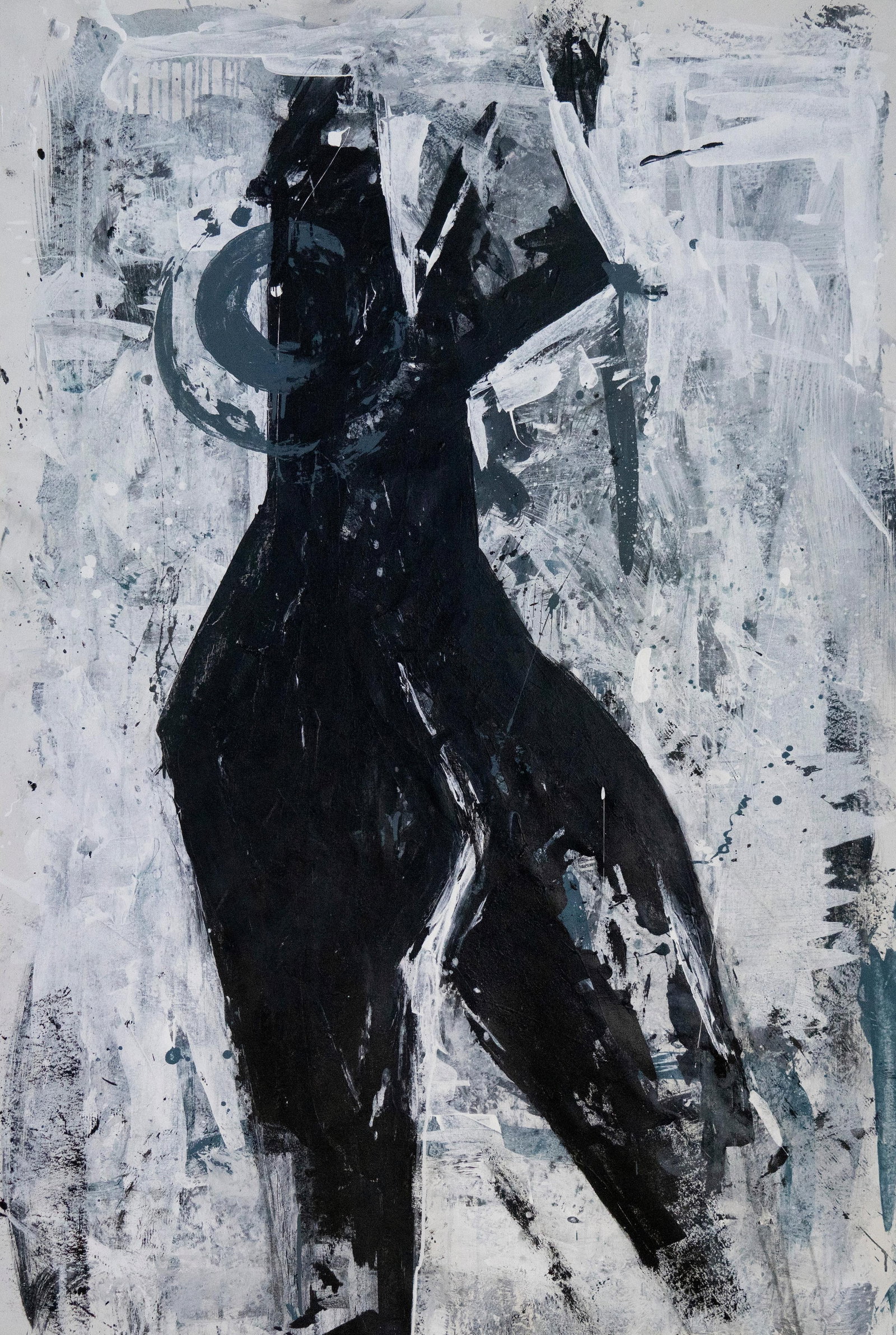 Tetiana Kalivoshko Abstract Acrylic Painting 57 x 38 Inch 2021: Tetiana Kalivoshko Abstract Acrylic Painting 57 x 38 Inch 2021 Experience the evocative power of "The right to chose how to be..." a stunning acrylic painting by Tetiana Kalivoshko. Measuring 57" x 38