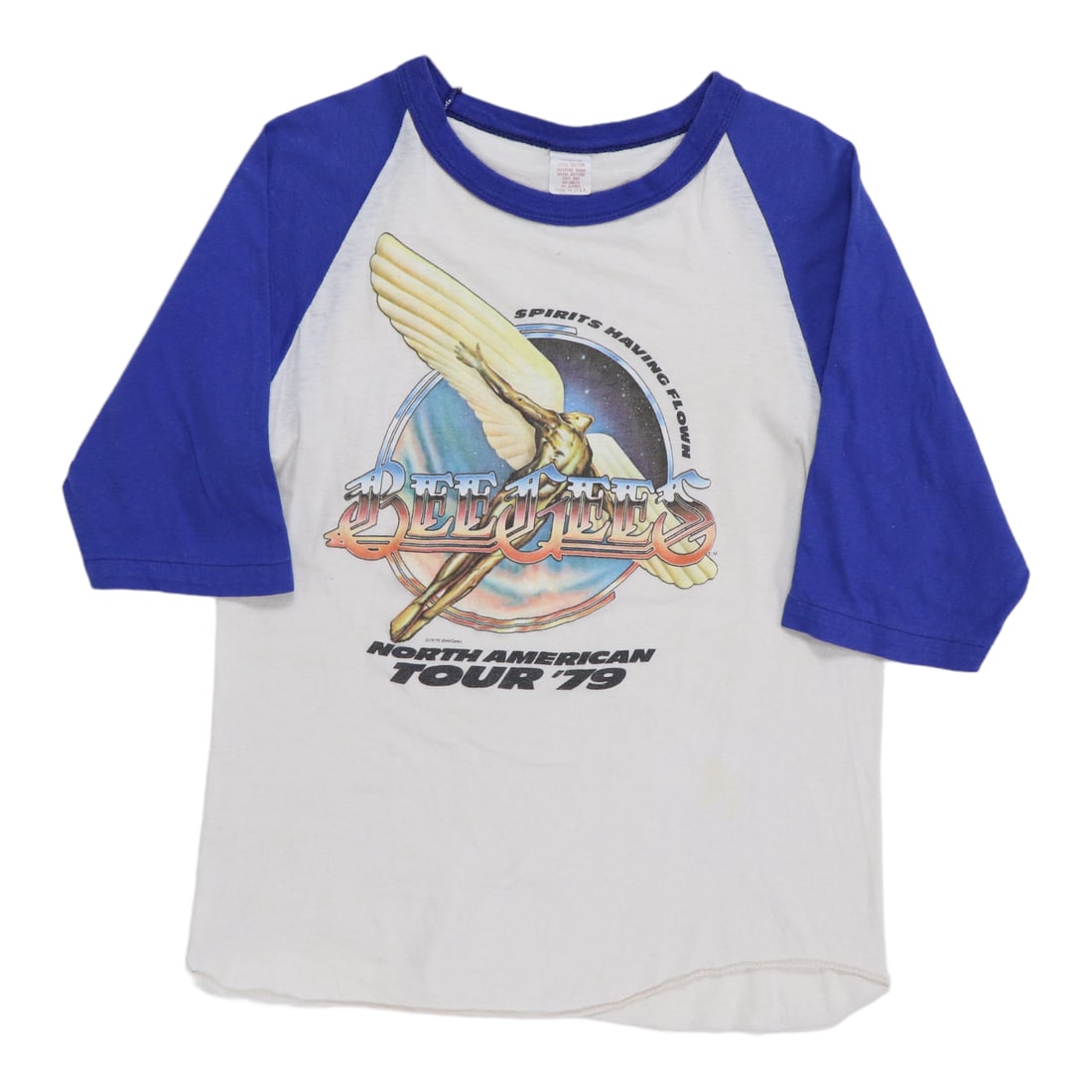 Vintage 1979 Bee Gees North American Tour Cotton Jersey Shirt White (1 of 6)
