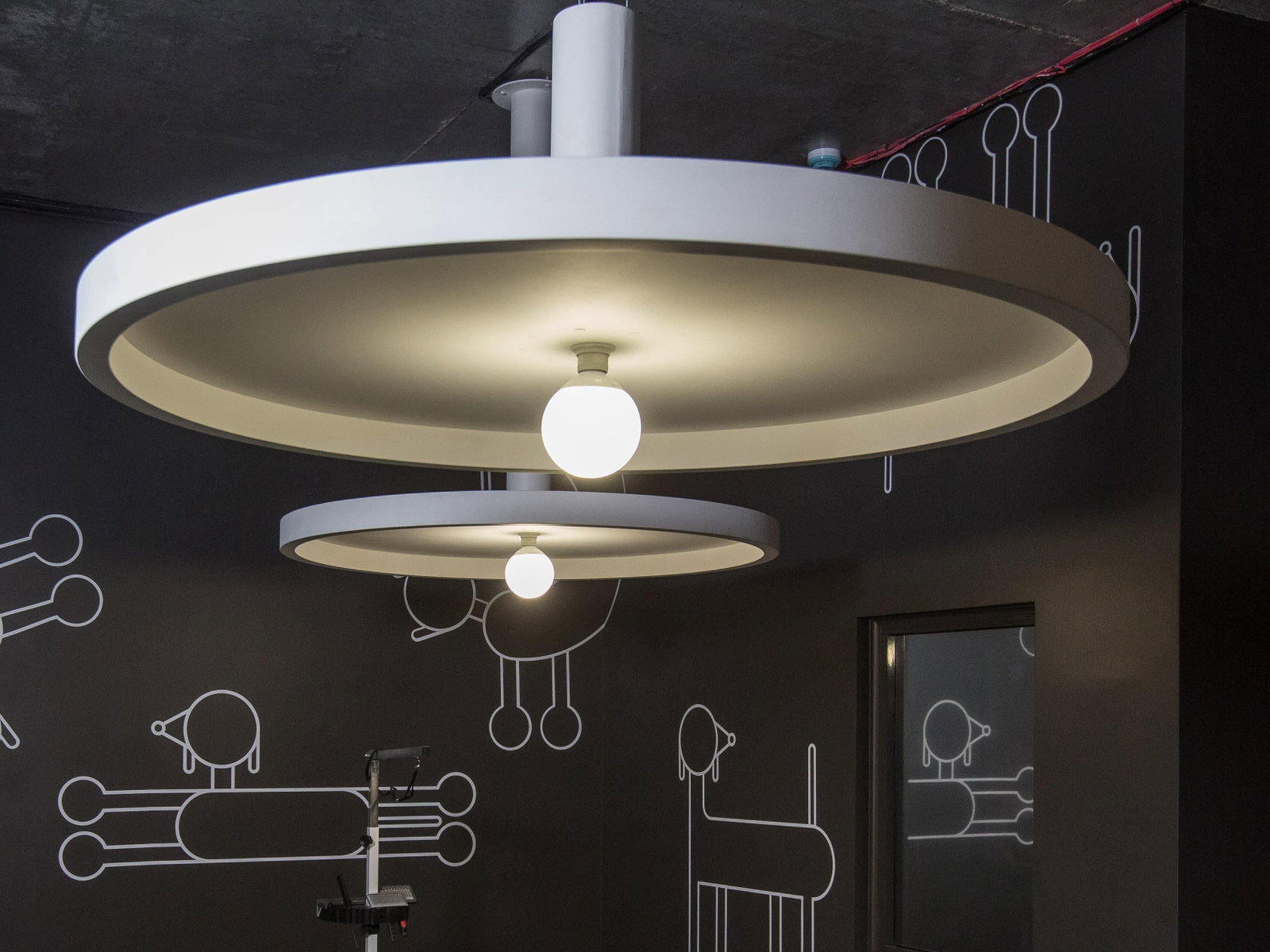 LUNA Abstract Lamp 59 x 50 inches by Grigorii Gorkovenko in Matte White (1 of 4)