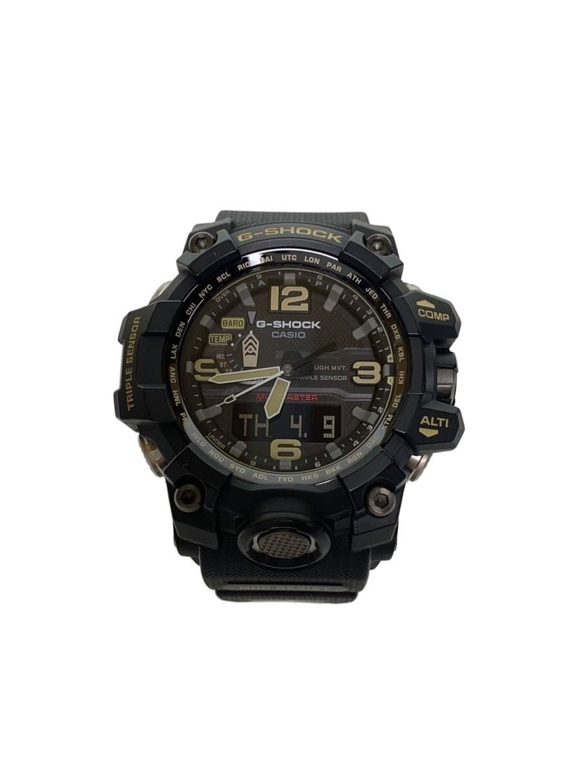 Casio G-Shock Mudmaster GWG-1000-1AJF Solar Triple Sensor Watch: Casio G-Shock Mudmaster GWG-1000-1AJF Solar Triple Sensor Watch This CASIO G-SHOCK MUDMASTER Tough Solar Triple Sensor wristwatch, model GWG-1000-1AJF, is designed for men and features a robust black 