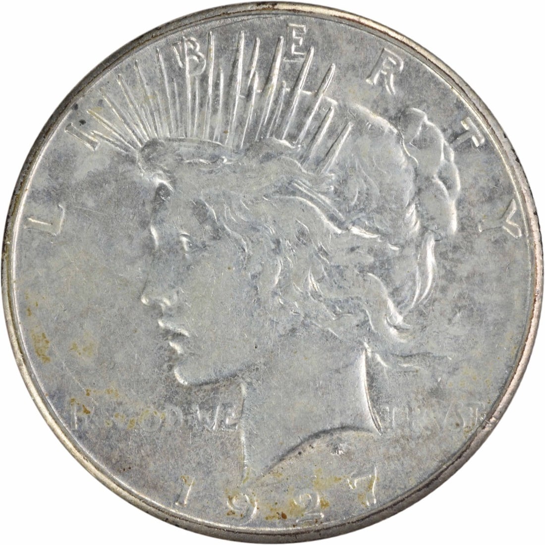 1927 S United States Peace Dollar Silver AU Uncertified: 1927 S United States Peace Dollar Silver AU Uncertified 1927-S Peace Silver Dollar in About Uncirculated (AU) grade. This pre-owned coin is uncertified, circulated, and composed of silver. Specificati