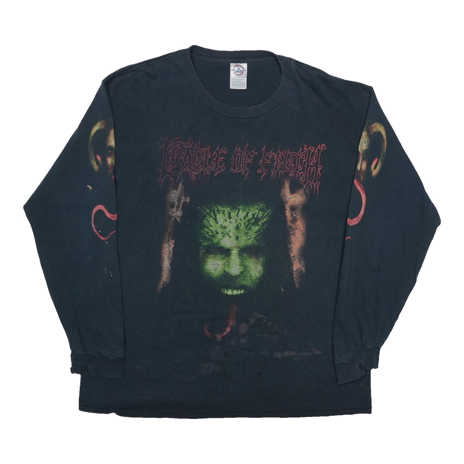 Cradle Of Filth Eve Pleaser black cotton long sleeve shirt L (1 of 11)