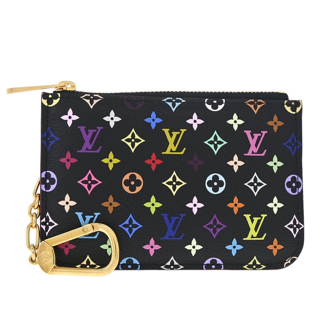 Louis Vuitton M93735 Pochette Cles Coin Purse Multicolor Canvas (1 of 15)