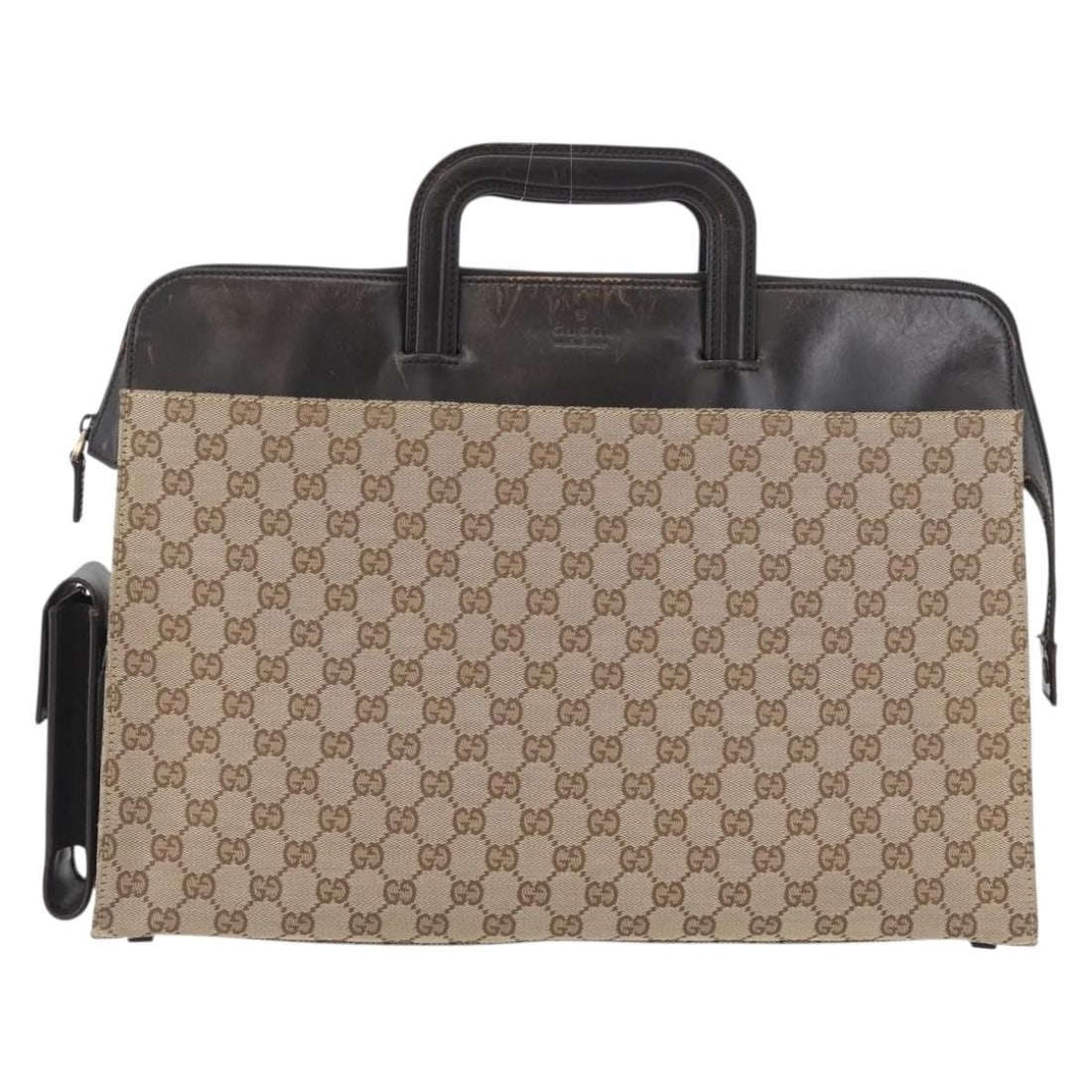 Gucci GG Canvas Unisex Beige Canvas Bag: Gucci GG Canvas Unisex Beige Canvas Bag Gucci GG canvas item in beige canvas, designed for unisex use. Made in Italy, it measures 42 cm wide, 30 cm high, and 11 cm long. The item is in fair condition 