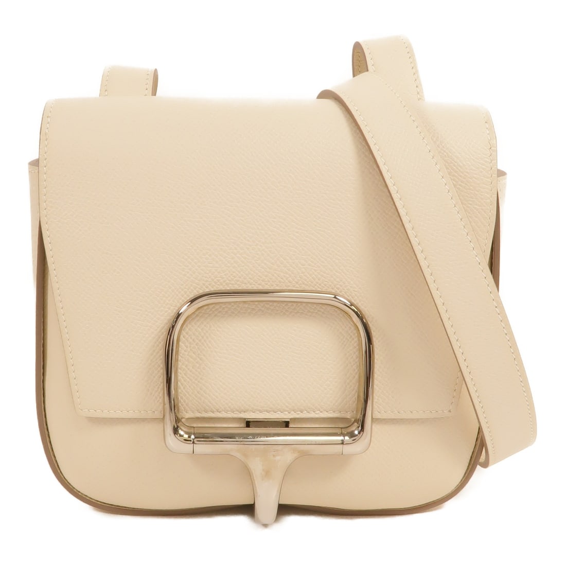 Hermes Della Cavalleria Mini Epsom Calfskin Shoulder Bag Nata PHW (1 of 16)