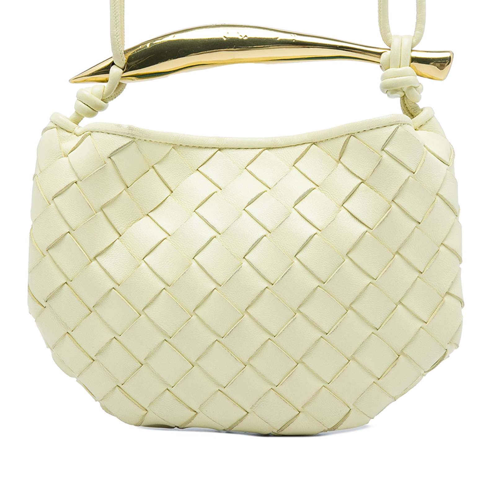 Bottega Veneta Baby Sardine yellow intrecciato lambskin shoulder bag (1 of 5)