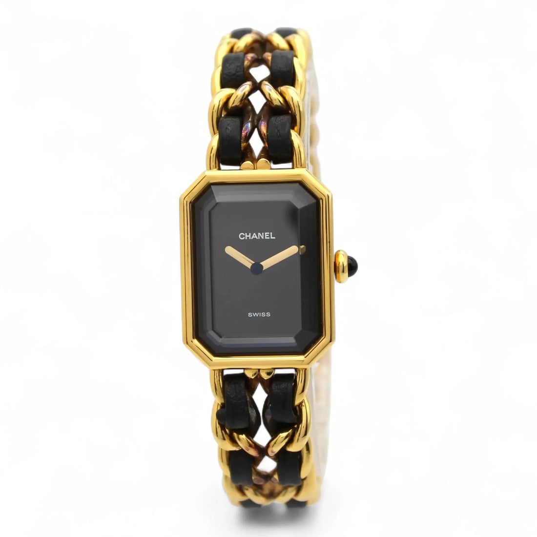 CHANEL H0001 Premiere Ladies Quartz Watch Black Dial Gold Plated: CHANEL H0001 Premiere Ladies Quartz Watch Black Dial Gold Plated Pre-owned ladies quartz wristwatch with a black dial and yellow gold plated finish. This CHANEL Premiere H0001 is in good condition ove
