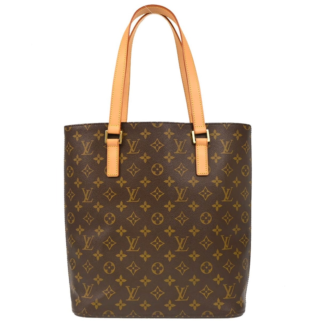 Louis Vuitton Vavin GM Monogram Canvas Tote Bag M51170: Louis Vuitton Vavin GM Monogram Canvas Tote Bag M51170 Vintage Louis Vuitton Vavin GM tote handbag in brown Monogram canvas with leather trim and double handles. This open-top bag features a brown can