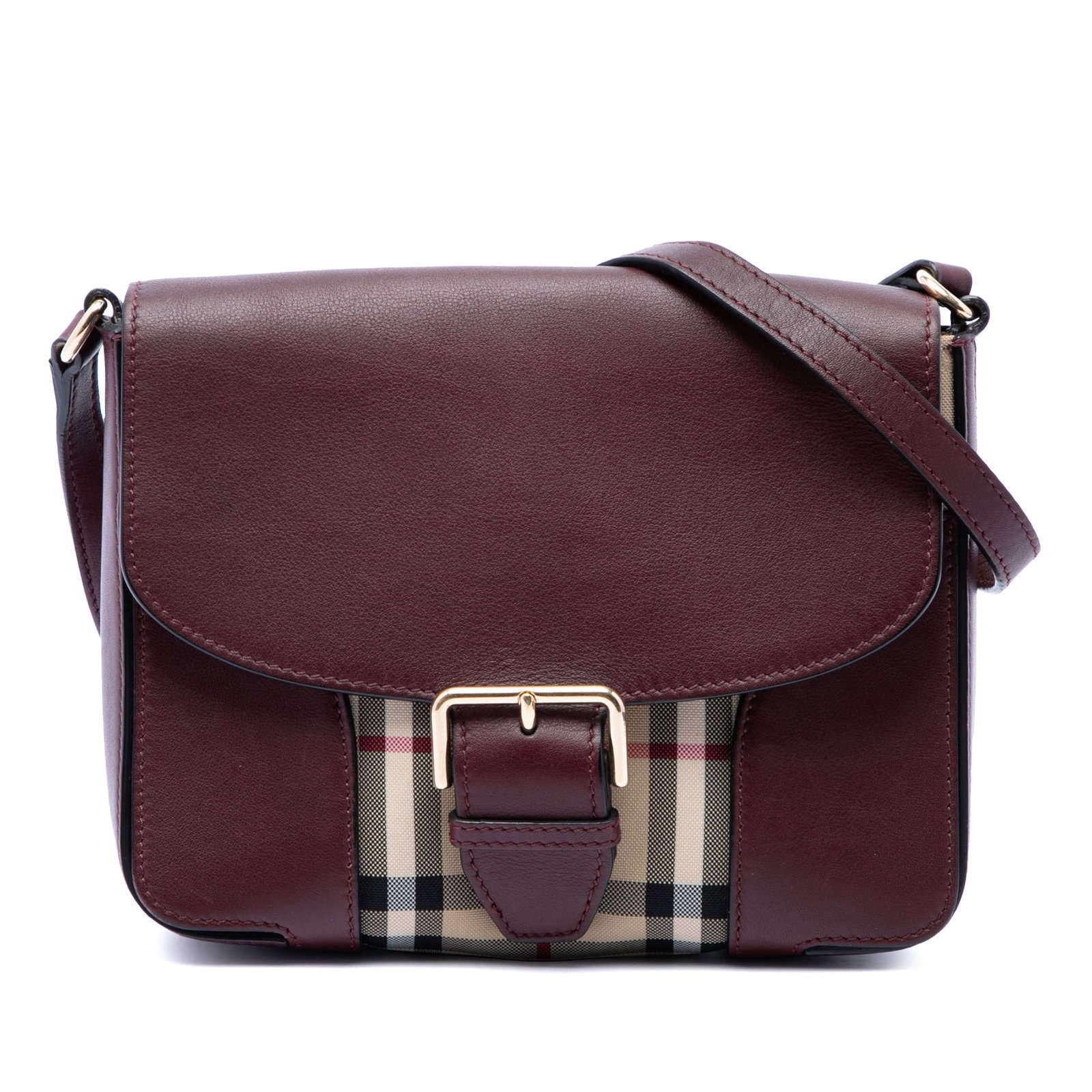 Burberry Dickens Small Crossbody Bag Haymarket Check Nylon Leather: Burberry Dickens Small Crossbody Bag Haymarket Check Nylon Leather Burberry Dickens crossbody bag featuring a leather and nylon body, an adjustable flat leather strap, and a front flap with buckle det