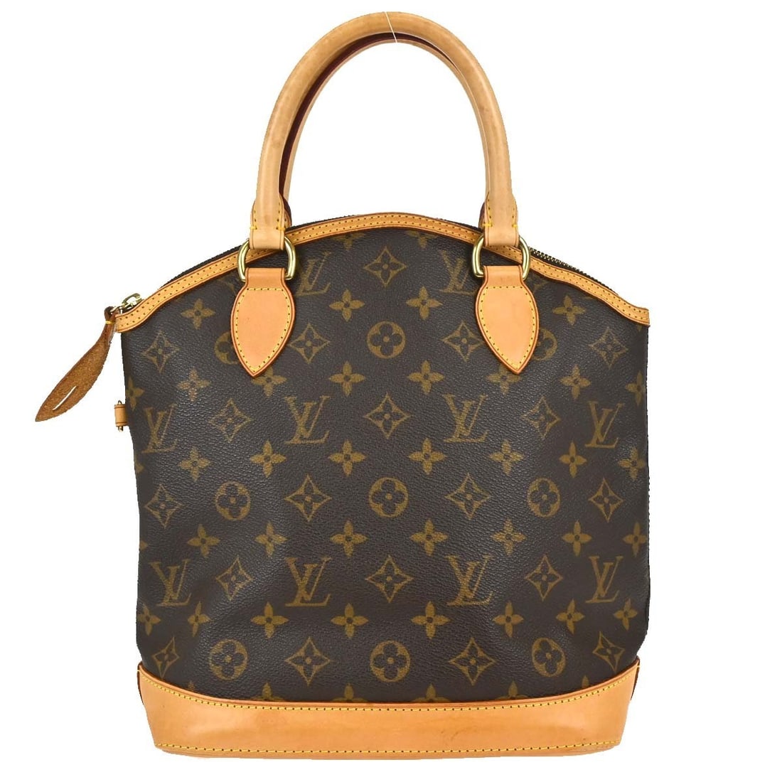 Louis Vuitton Lockit Monogram Canvas Tote Bag M40102 FL1006: Louis Vuitton Lockit Monogram Canvas Tote Bag M40102 FL1006 Vintage Louis Vuitton Lockit tote handbag in brown Monogram canvas with leather trim and a zip-top closure. This medium women's bag features