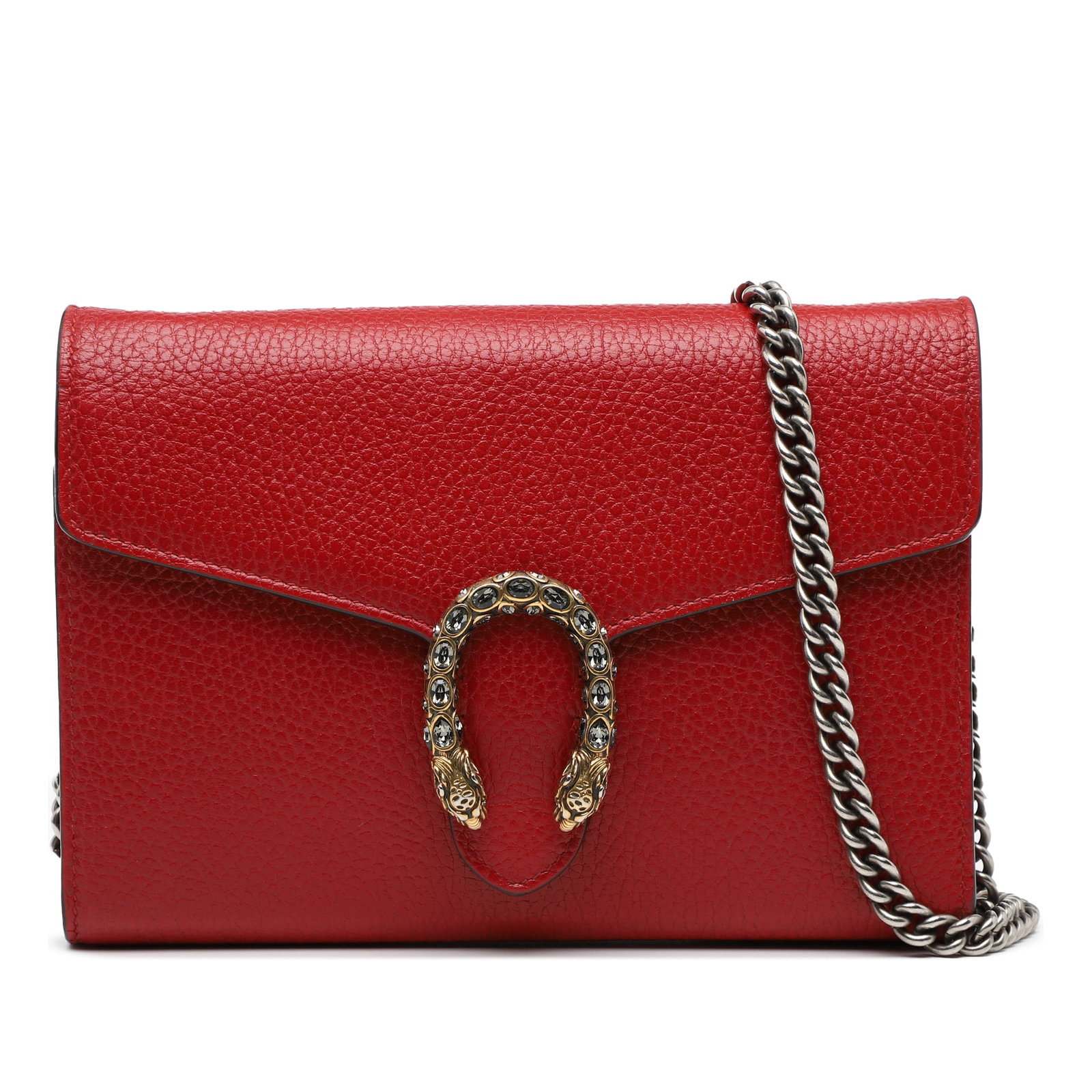 Red Leather Dionysus Chain Wallet Crossbody Bag by Gucci (1 of 9)