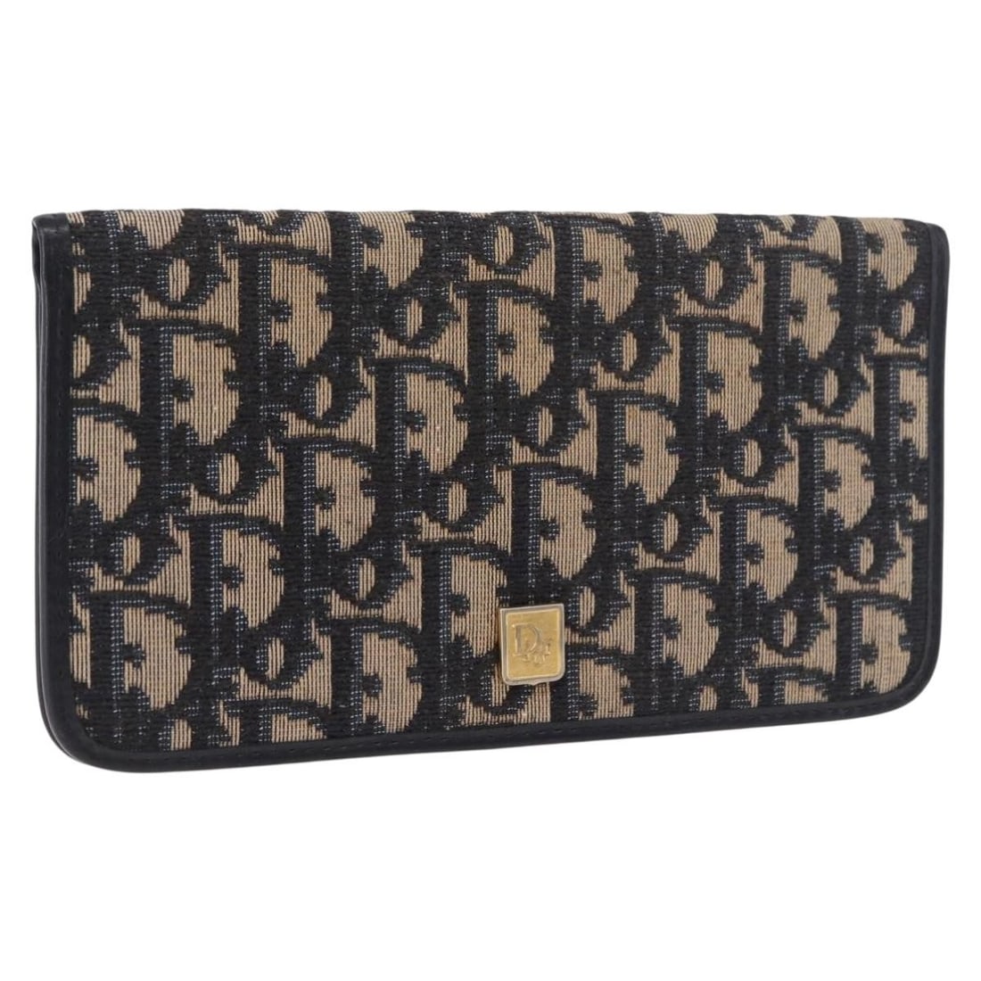 Christian Dior Navy Trotter Canvas Passport Case France: Christian Dior Navy Trotter Canvas Passport Case France Authentic Christian Dior passport case in navy Trotter canvas. Made in France, this women's accessory shows reasonable wear and tear consistent 
