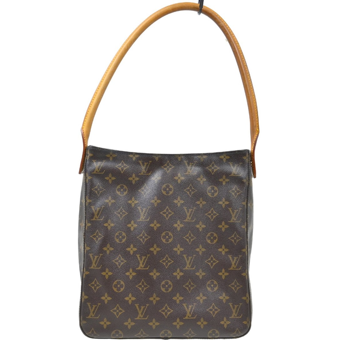 Louis Vuitton Looping GM Monogram Shoulder Bag M51145: Louis Vuitton Looping GM Monogram Shoulder Bag M51145 Louis Vuitton Looping GM shoulder bag in Monogram pattern with a medium size and casual style. It features a brown exterior with beige