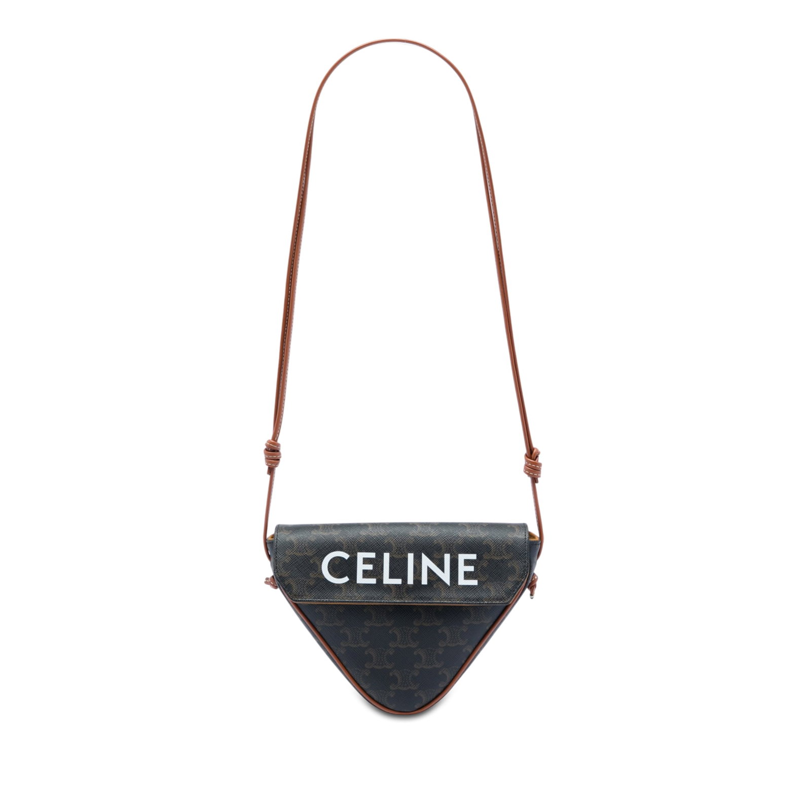 Celine Triomphe Triangle Crossbody Bag in Coated Canvas (1 of 5)