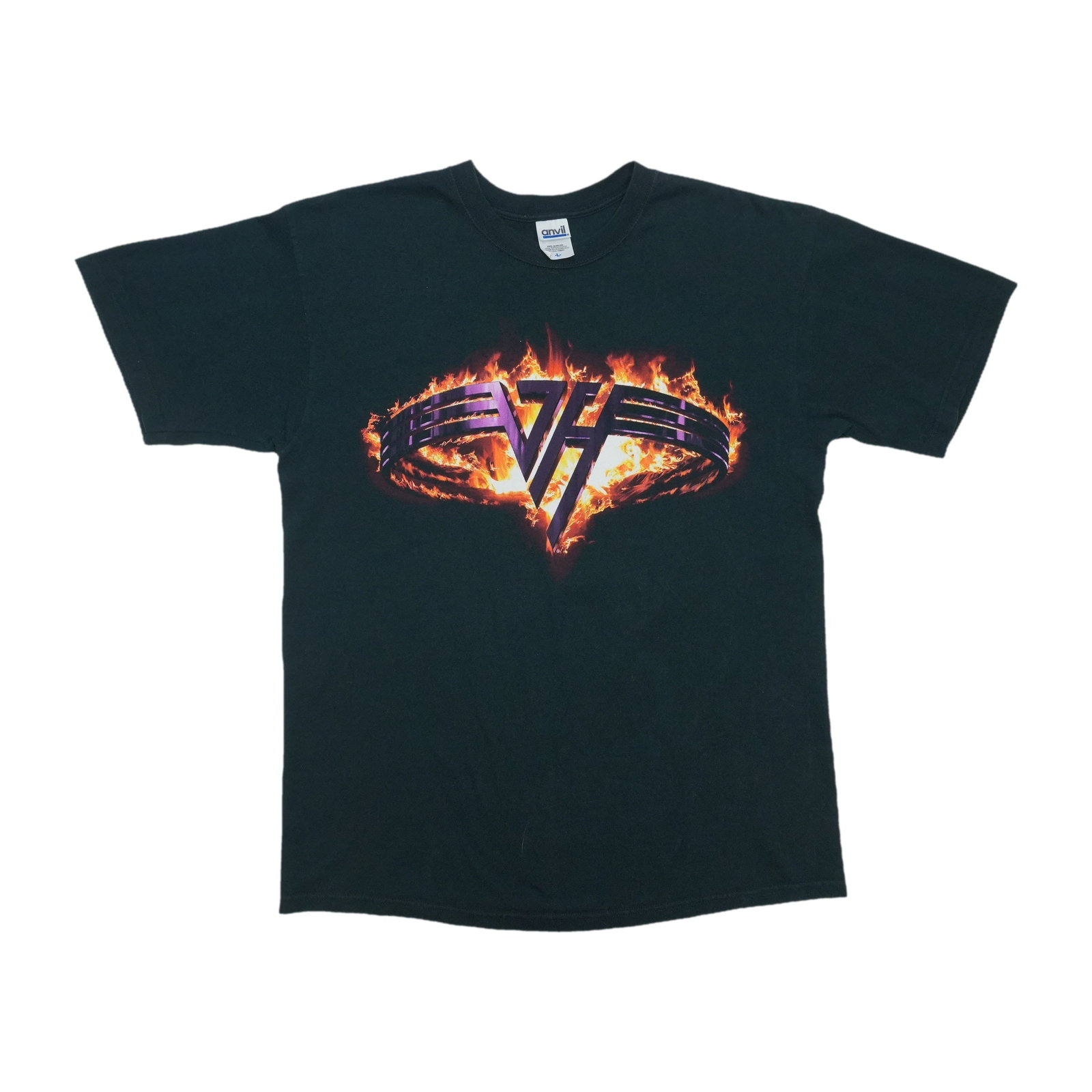 Van Halen VH Kicks Ass vintage black cotton T shirt Large: Van Halen VH Kicks Ass vintage black cotton T shirt Large Original vintage Van Halen "VH Kicks Ass" shirt from the 2000s. This is a true vintage piece, not a modern reproduction. It is in excellent co