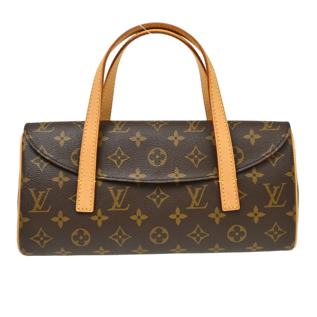 Louis Vuitton Sonatine Handbag in Brown Monogram Canvas: Louis Vuitton Sonatine Handbag in Brown Monogram Canvas Louis Vuitton Sonatine handbag in brown canvas with a classic monogram design. Made in France, this piece is in good condition with light marks 