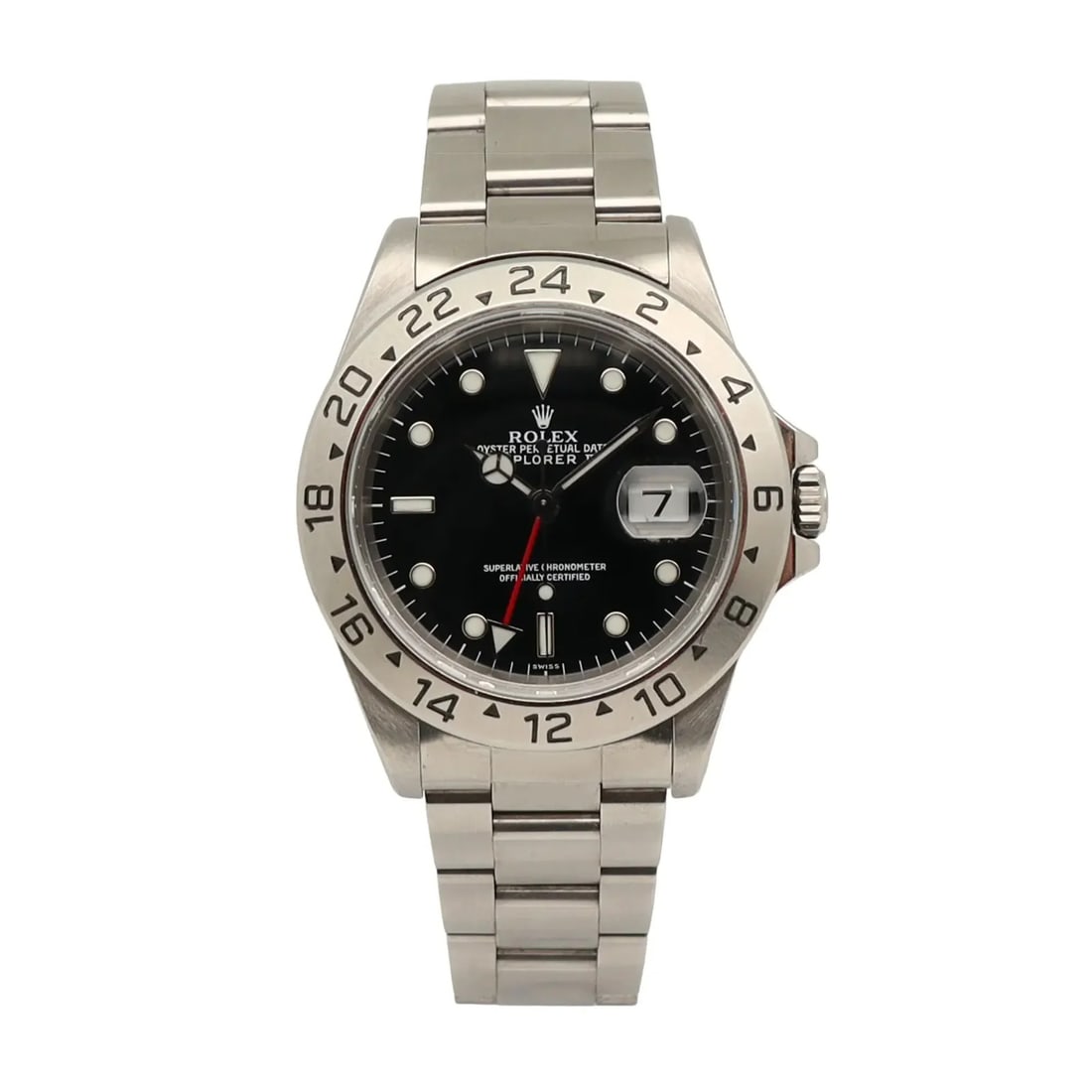 Rolex 16570 Explorer II mens automatic steel watch black dial 40mm (1 of 5)