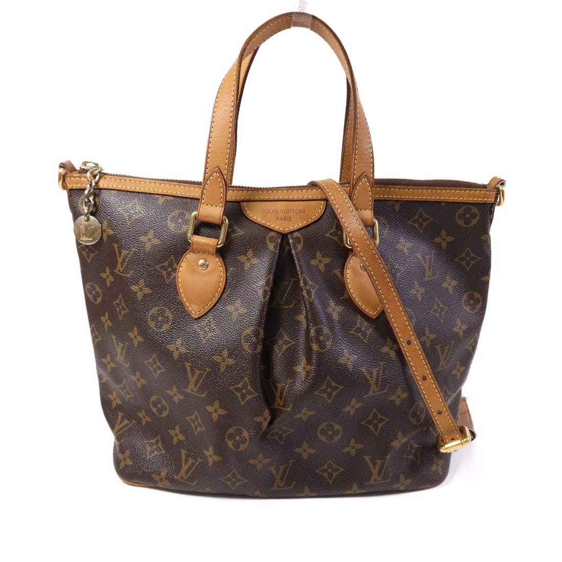 Louis Vuitton Palermo GM Monogram 2 Way Shoulder Bag M40146: Louis Vuitton Palermo GM Monogram 2 Way Shoulder Bag M40146 Louis Vuitton Palermo GM 2 Way Shoulder Handbag in brown Monogram x PVC coated canvas. It features a 2-way shoulder bag design, a shoulder s