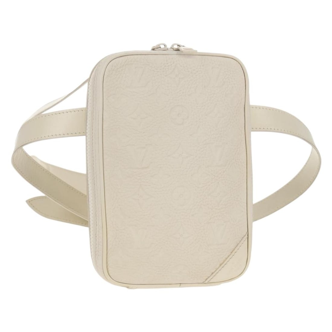 Louis Vuitton M53256 Clemence Utility Side Shoulder Bag White Monogram Canvas: Louis Vuitton M53256 Clemence Utility Side Shoulder Bag White Monogram Canvas Louis Vuitton Clemence Monogram Utility Side Bag in white monogram canvas. This women's shoulder bag is made in Spain and 