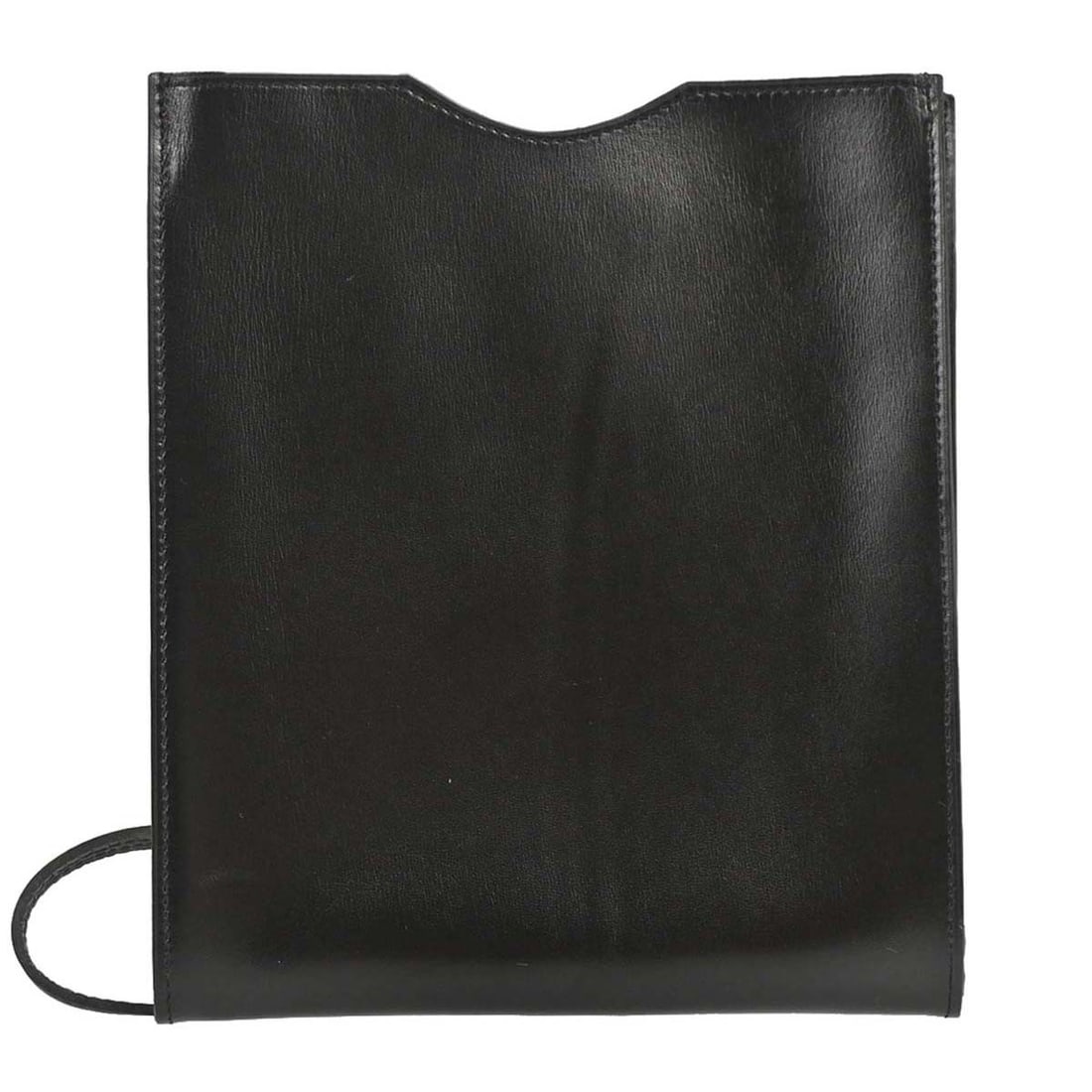 Hermes Onimaitou Box Calf Crossbody Pochette Bag Black: Hermes Onimaitou Box Calf Crossbody Pochette Bag Black Hermes Onimaitou shoulder bag pochette in box calf leather with a suede lining and cross-body strap. This small bag has an open top design and is