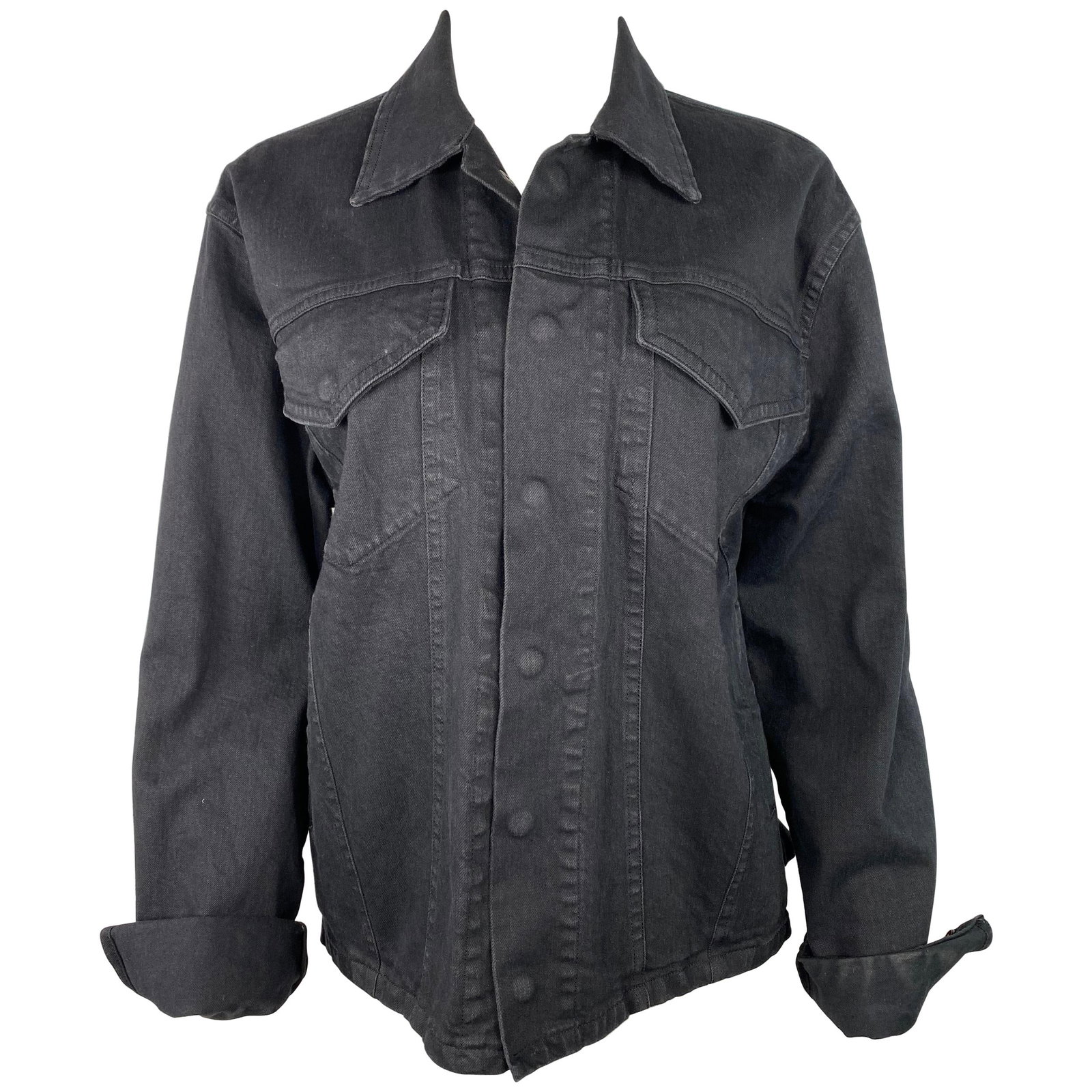 Dressedundressed Light Grey Denim Jacket Made in Japan Size 3 (1 of 14)