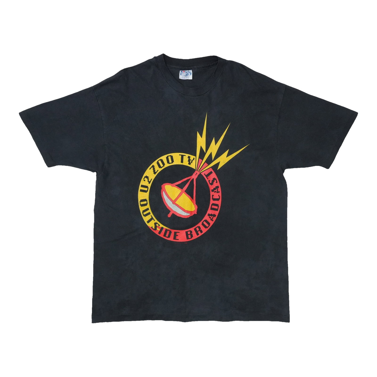 Vintage 1992 U2 Zoo TV Tour T Shirt Black XL (1 of 7)