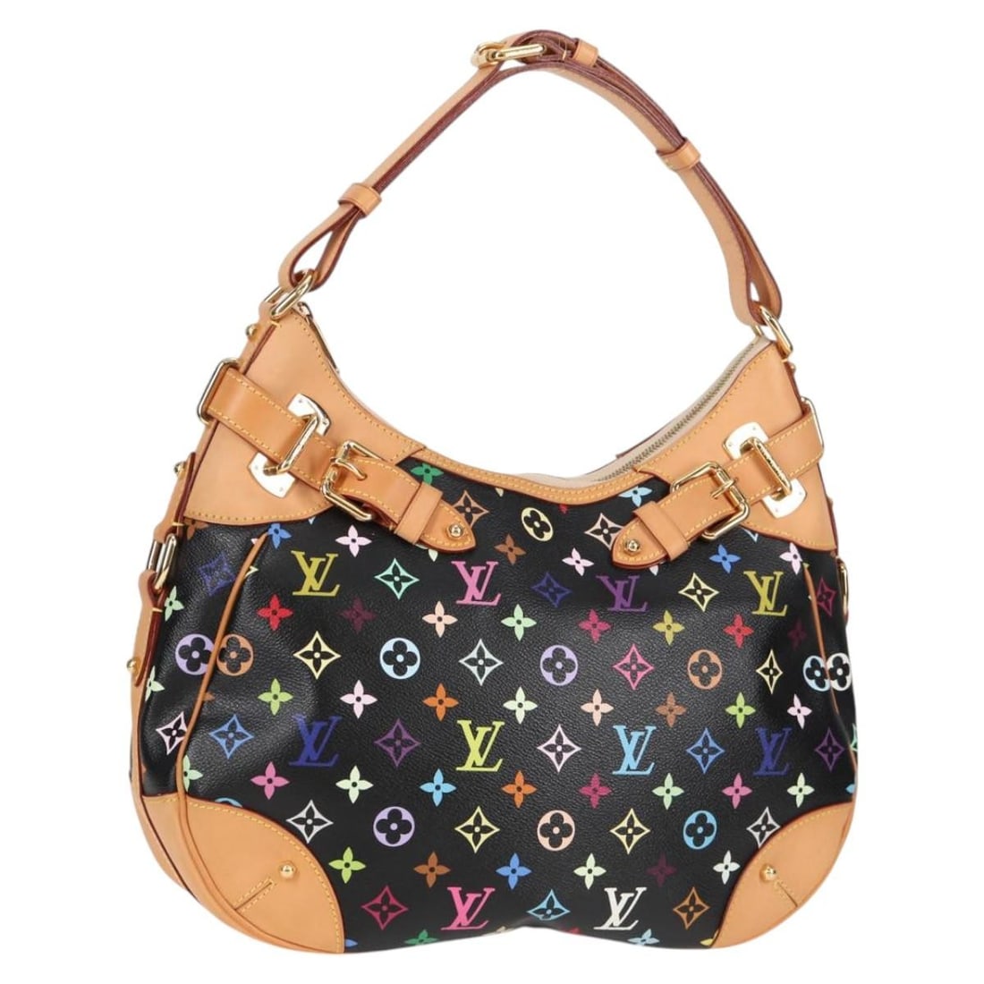Louis Vuitton Greta Shoulder Bag Monogram Multicolor Canvas Black M40196 (1 of 18)