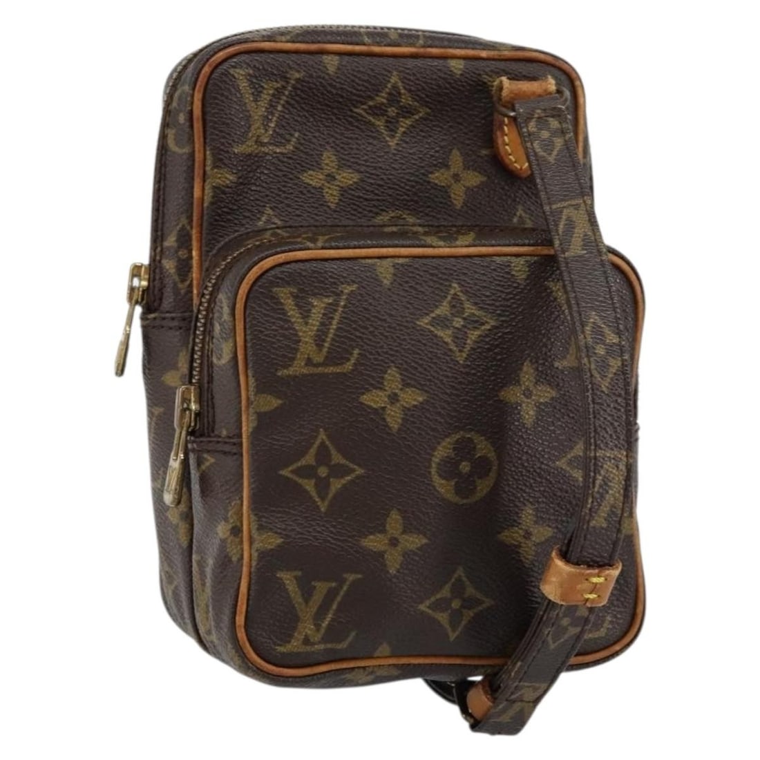 Louis Vuitton Amazone Shoulder Bag Brown Monogram Canvas France: Louis Vuitton Amazone Shoulder Bag Brown Monogram Canvas France This Louis Vuitton Amazone Bag features the iconic monogram canvas in brown, designed for women. The bag is pre-owned and in good condit