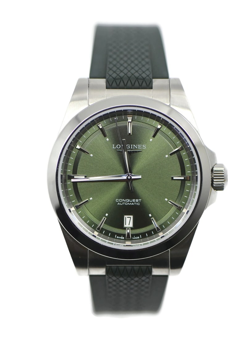 Longines L37204029 Conquest 38mm automatic stainless steel wristwatch (1 of 5)