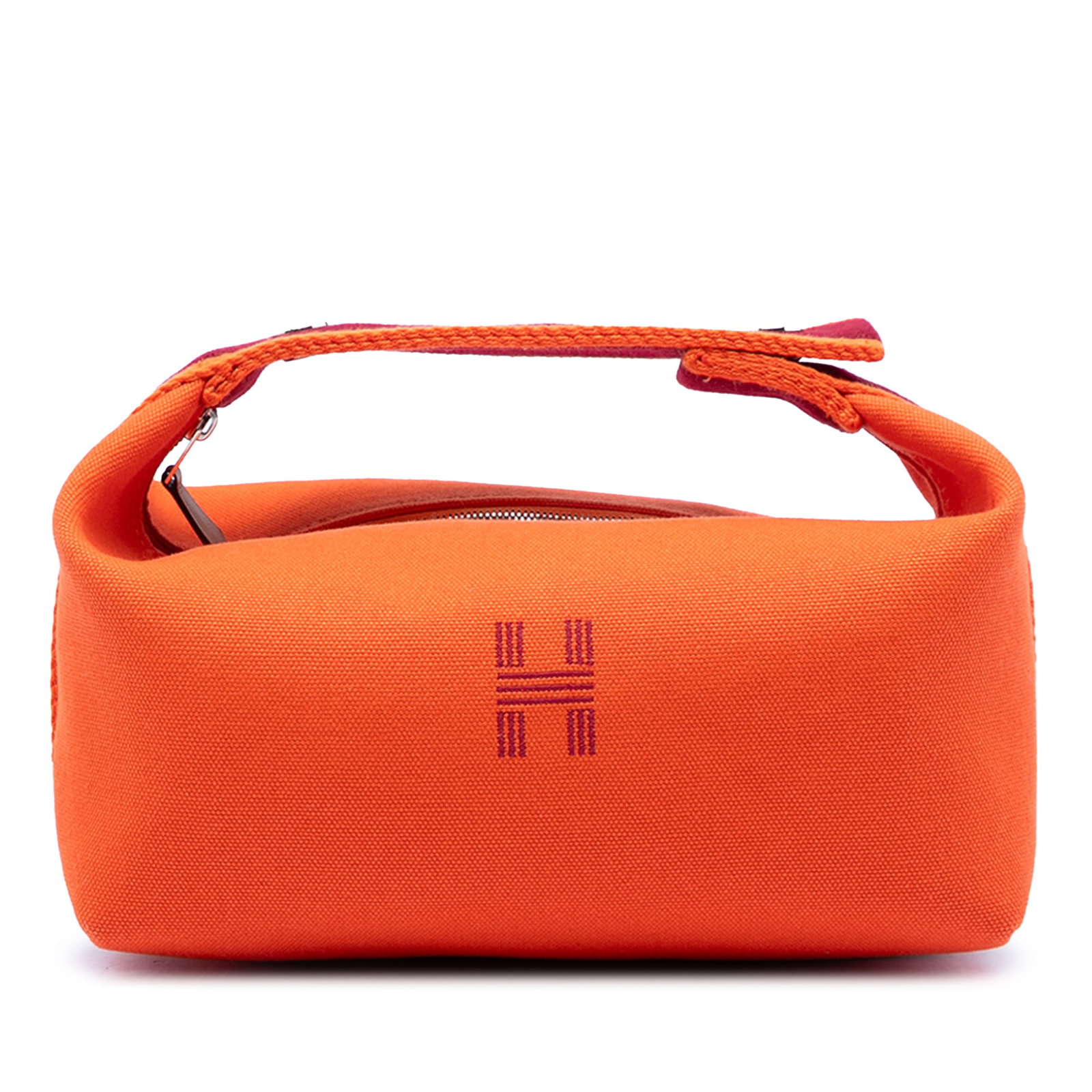 Hermes Bride A Brac Small Toile Case Orange (1 of 6)