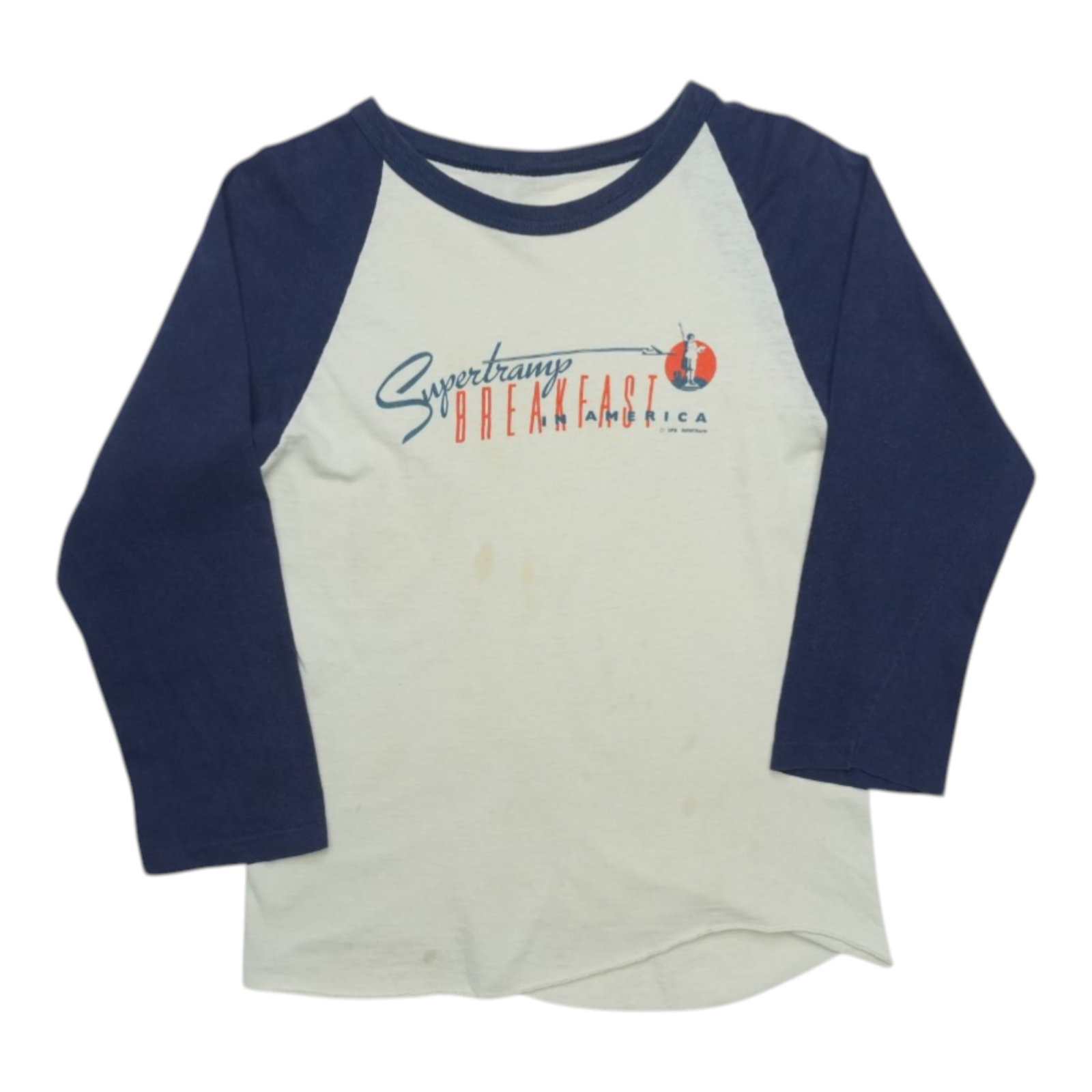 Vintage 1979 Supertramp Breakfast in America white jersey shirt (1 of 6)