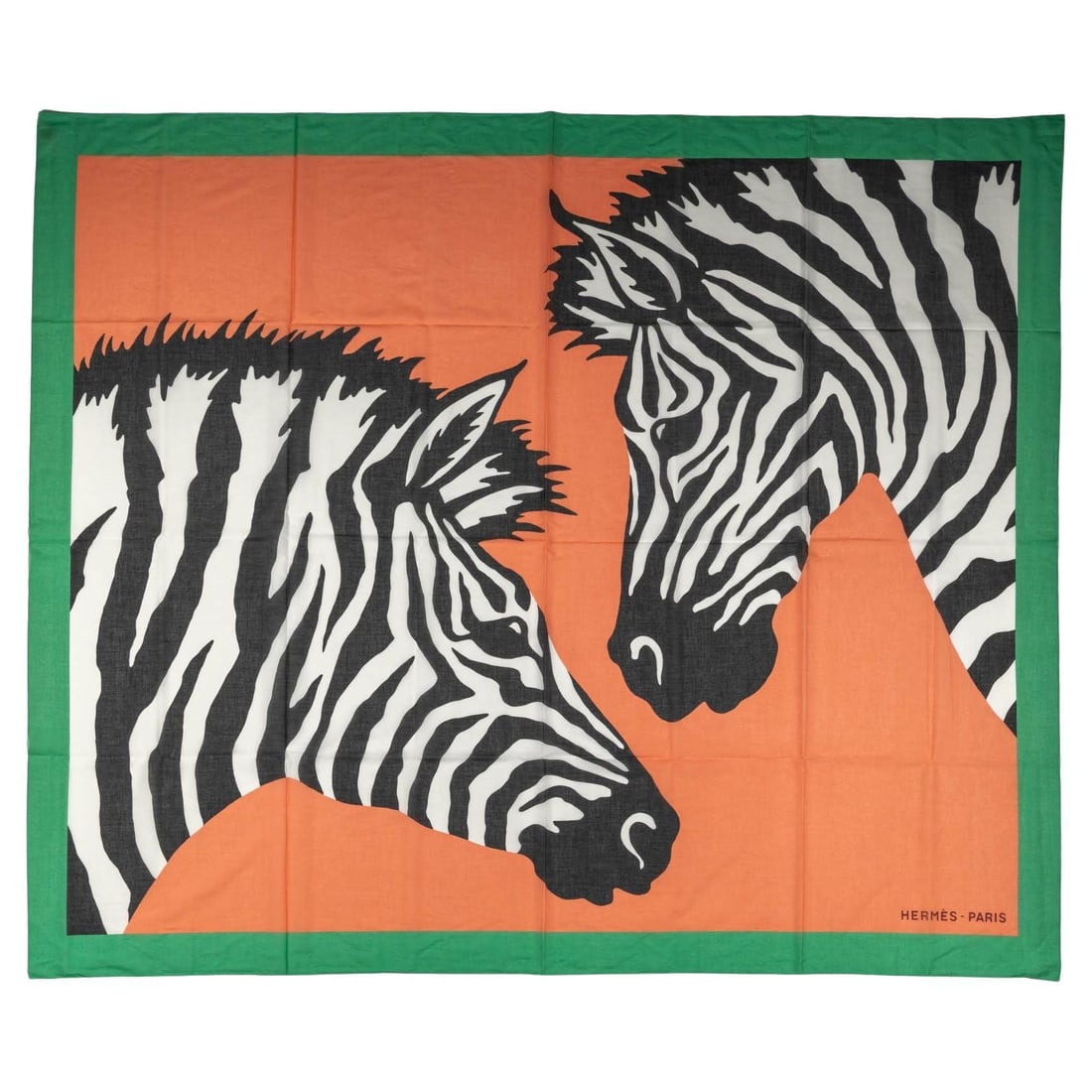 Hermes Zebra Cotton Sarong Shawl by Alice Shirley 58x68: Hermes Zebra Cotton Sarong Shawl by Alice Shirley 58x68 Introducing the exquisite Hermes Orange Zebra Sarong Shawl, a luxurious piece designed by the renowned Alice Shirley. This versatile accessory c
