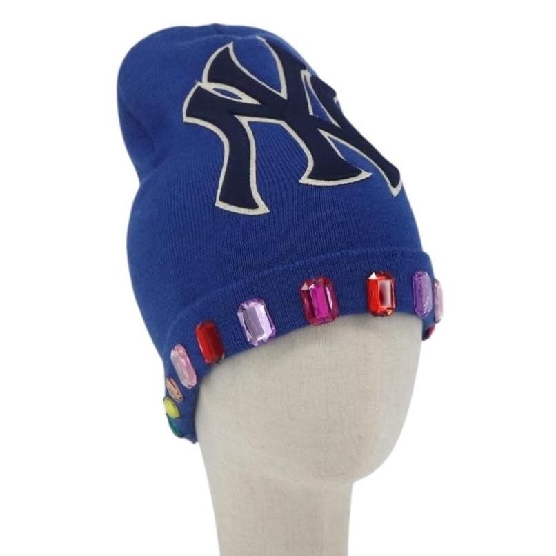 GUCCI Blue Wool Knitted Hat Made in Italy Authentic (1 of 14)
