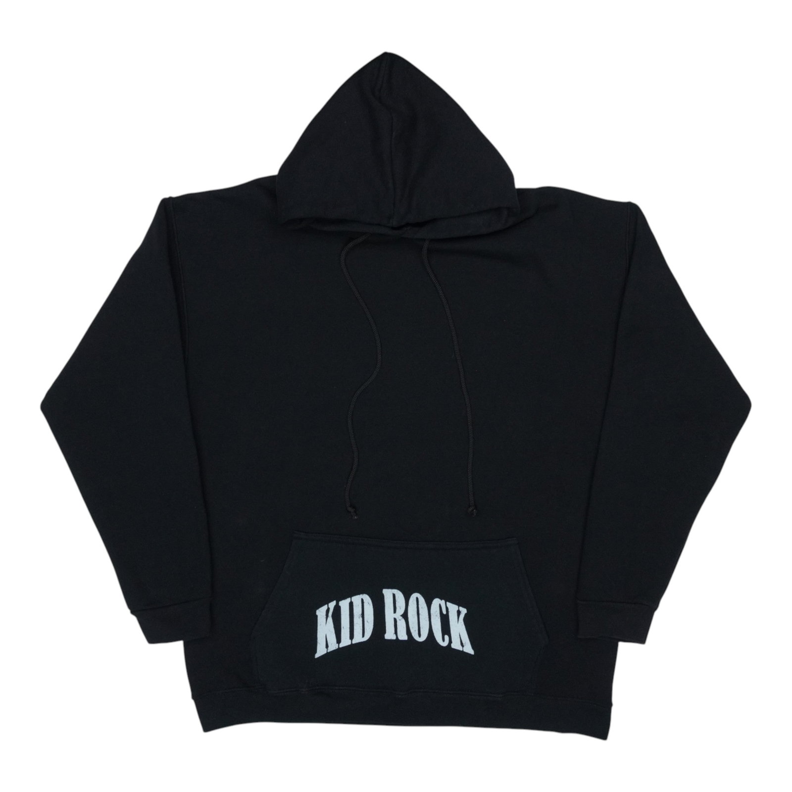 Black Large Kid Rock American Bad Ass 2002 Vintage Hoodie: Black Large Kid Rock American Bad Ass 2002 Vintage Hoodie Authentic original vintage 2002 Kid Rock American Bad Ass hoodie with front and back graphics. This is a true vintage piece, not a modern repr