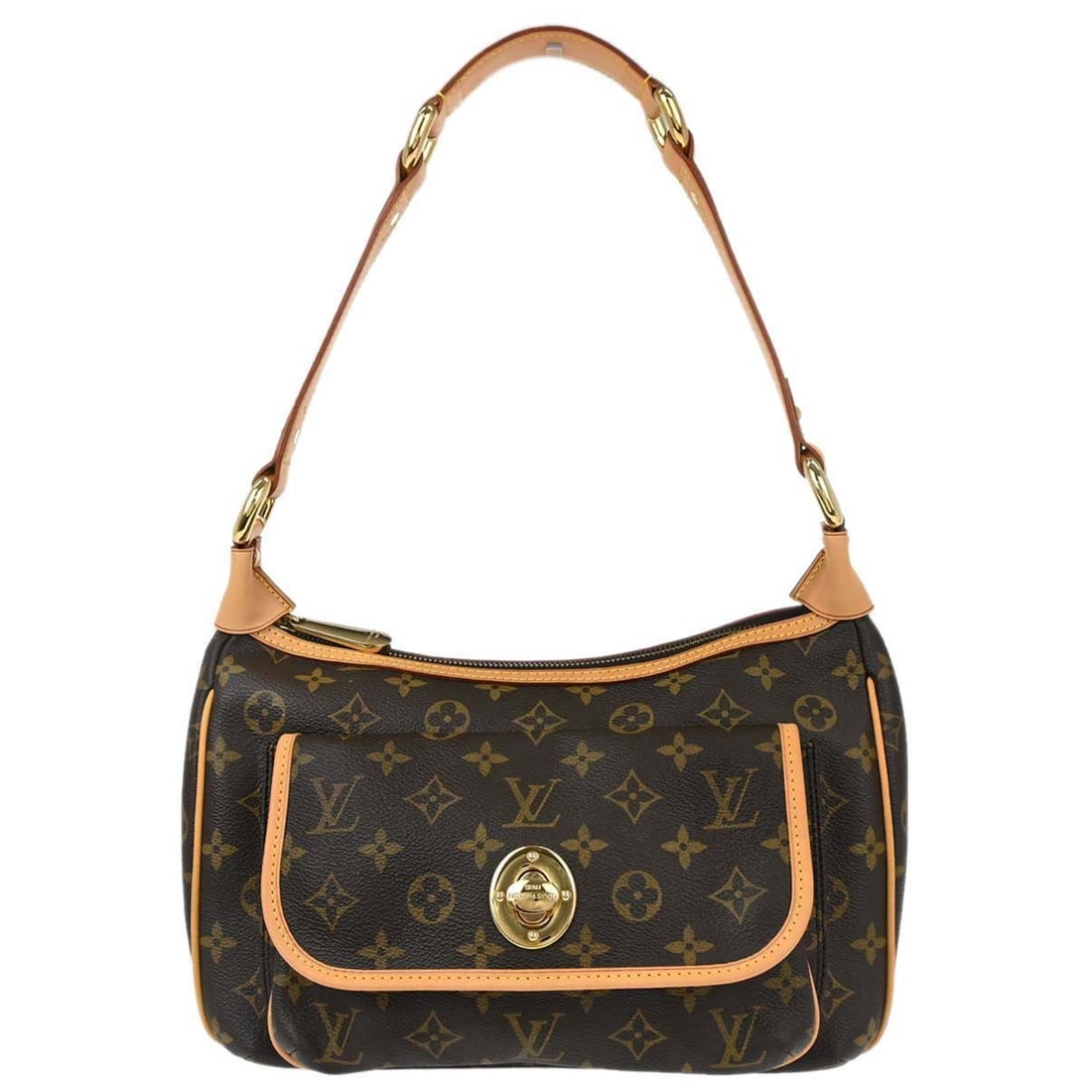 Louis Vuitton Tikal GM Monogram Canvas Hobo Bag Brown M40077: Louis Vuitton Tikal GM Monogram Canvas Hobo Bag Brown M40077 Louis Vuitton Tikal GM hobo handbag in brown Monogram canvas and leather with a turn-lock closure, top handle, and pocketed interior and ex