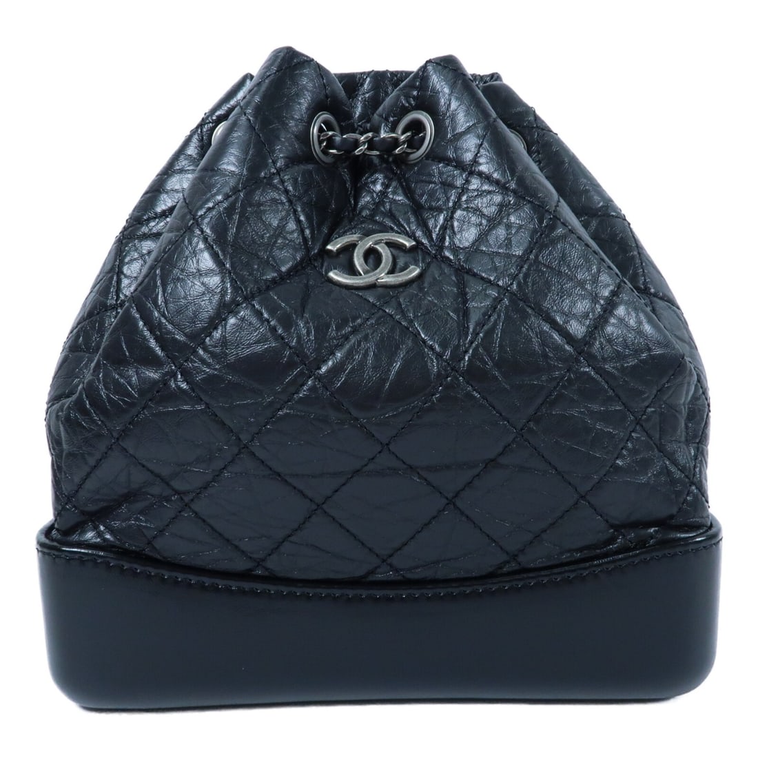 CHANEL Gabrielle A94485 calfskin backpack in black (1 of 14)