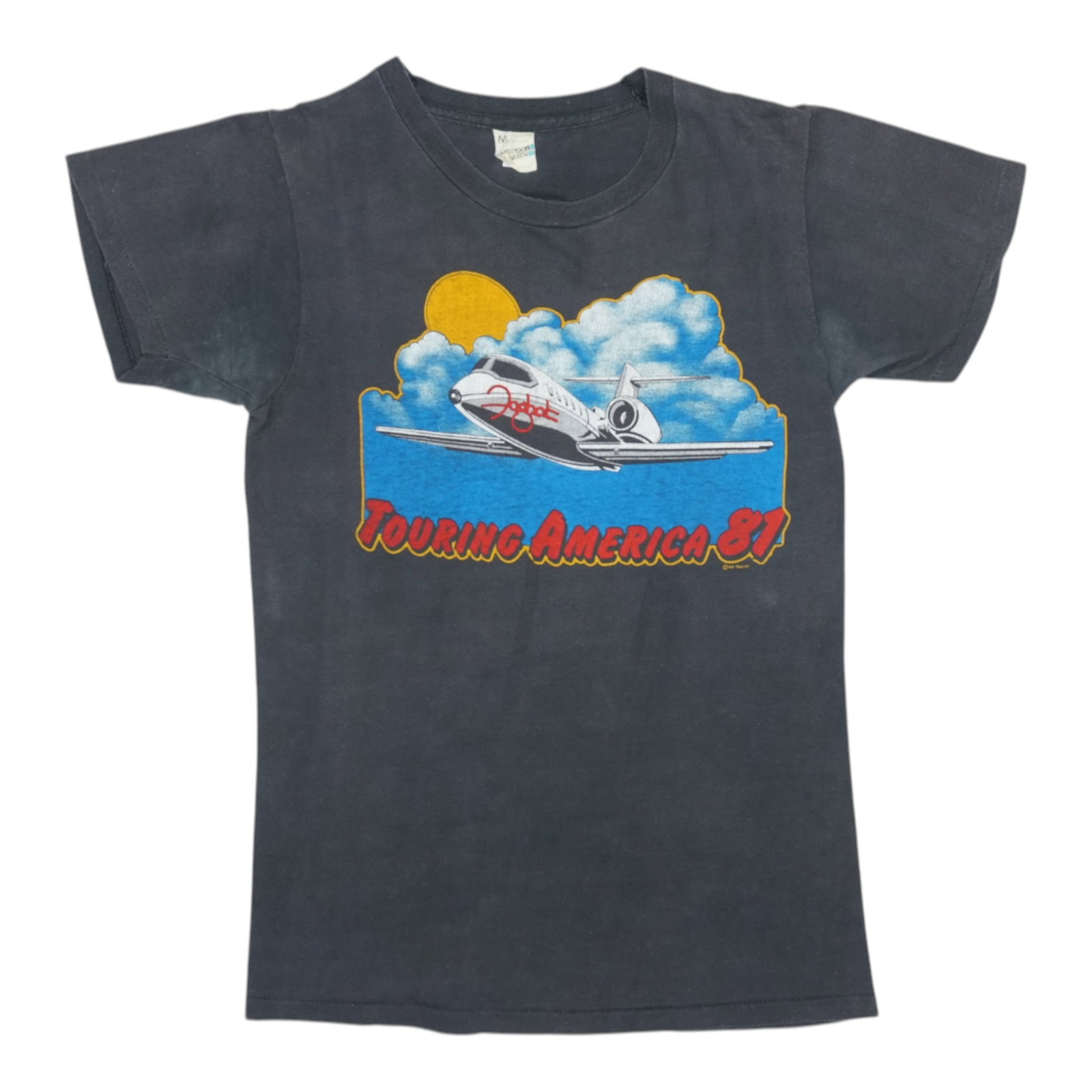 Vintage Foghat 1981 Touring America Black Cotton T Shirt Medium (1 of 5)