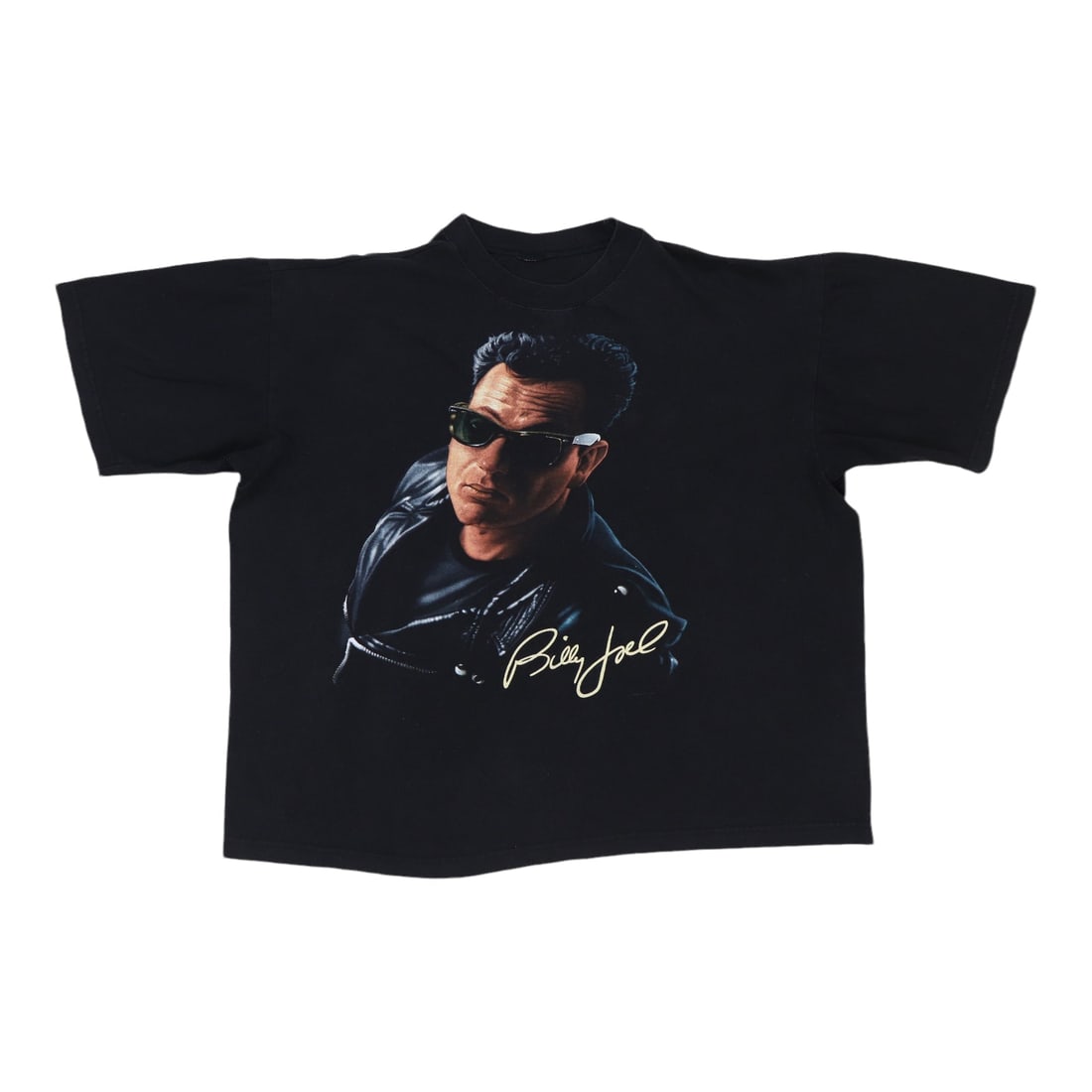 Black 1990s Billy Joel Vintage Cotton Shirt (1 of 3)