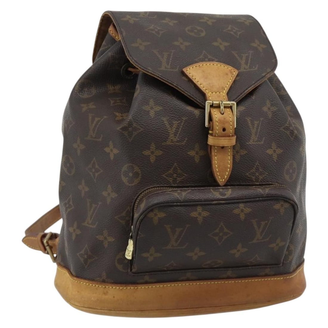 Louis Vuitton Montsouris Unisex Brown Canvas Backpack: Louis Vuitton Montsouris Unisex Brown Canvas Backpack Louis Vuitton Montsouris Monogram unisex backpack in brown canvas, made in France. The bag measures 25 cm x 30 cm x 12 cm and is presented in fair