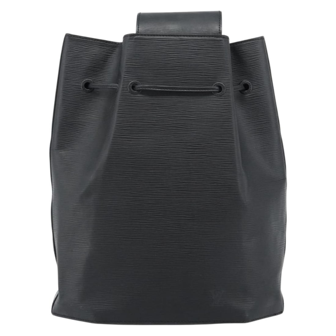 Louis Vuitton Epi Leather Drawstring Backpack: Louis Vuitton Epi Leather Drawstring Backpack This Louis Vuitton Sac a Dos Drawstring Backpack is crafted from black Epi leather and designed for unisex use. The bag features a drawstring closure and 