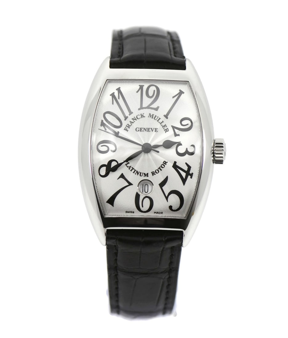 Curvex 7880 SCDT Stainless Steel Automatic Wristwatch by Franck Muller: Curvex 7880 SCDT Stainless Steel Automatic Wristwatch by Franck Muller This Franck Muller Curvex wristwatch features a stainless steel case and a distinctive silver dial. Powered by a mechanical autom