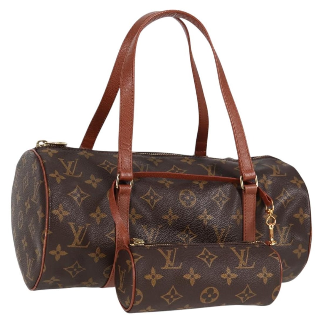 Louis Vuitton M51385 Papillon 30 Monogram Canvas Handbag: Louis Vuitton M51385 Papillon 30 Monogram Canvas Handbag Louis Vuitton Papillon 30 handbag in Monogram canvas, made in France. This women's handbag includes a dust bag and pouch. Condition is B with r