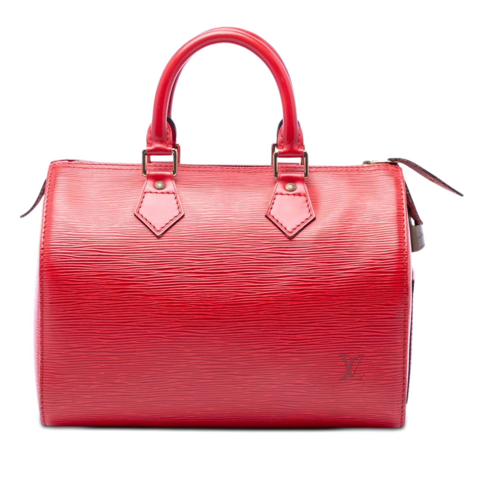 Louis Vuitton Speedy 25 Red Epi Leather Handbag (1 of 6)