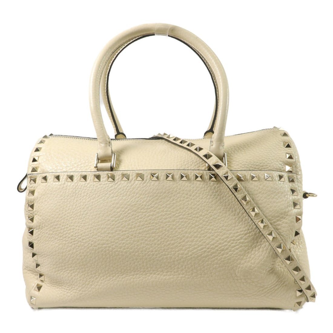 Valentino white calfskin 2 way shoulder handbag with strap (1 of 18)